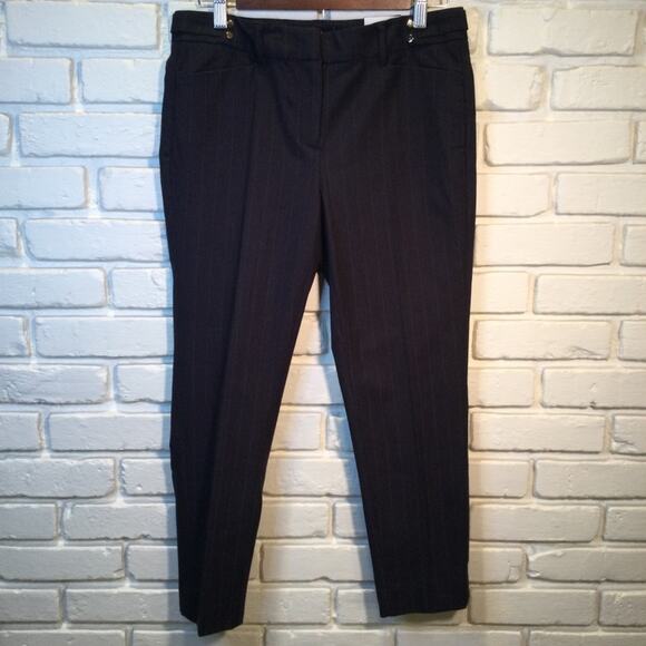 New WHBM Black The Slim Ankle pants 6 Petite - Picture 2 of 9